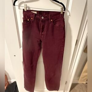 Levi’s burgundy jeans